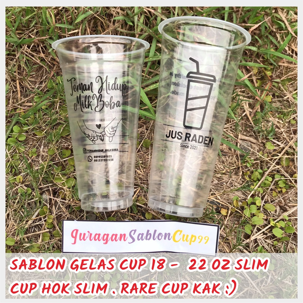 Jual Sablon Gelas Cup Slim Hok 18 22 Oz Termurah Shopee Indonesia 3534