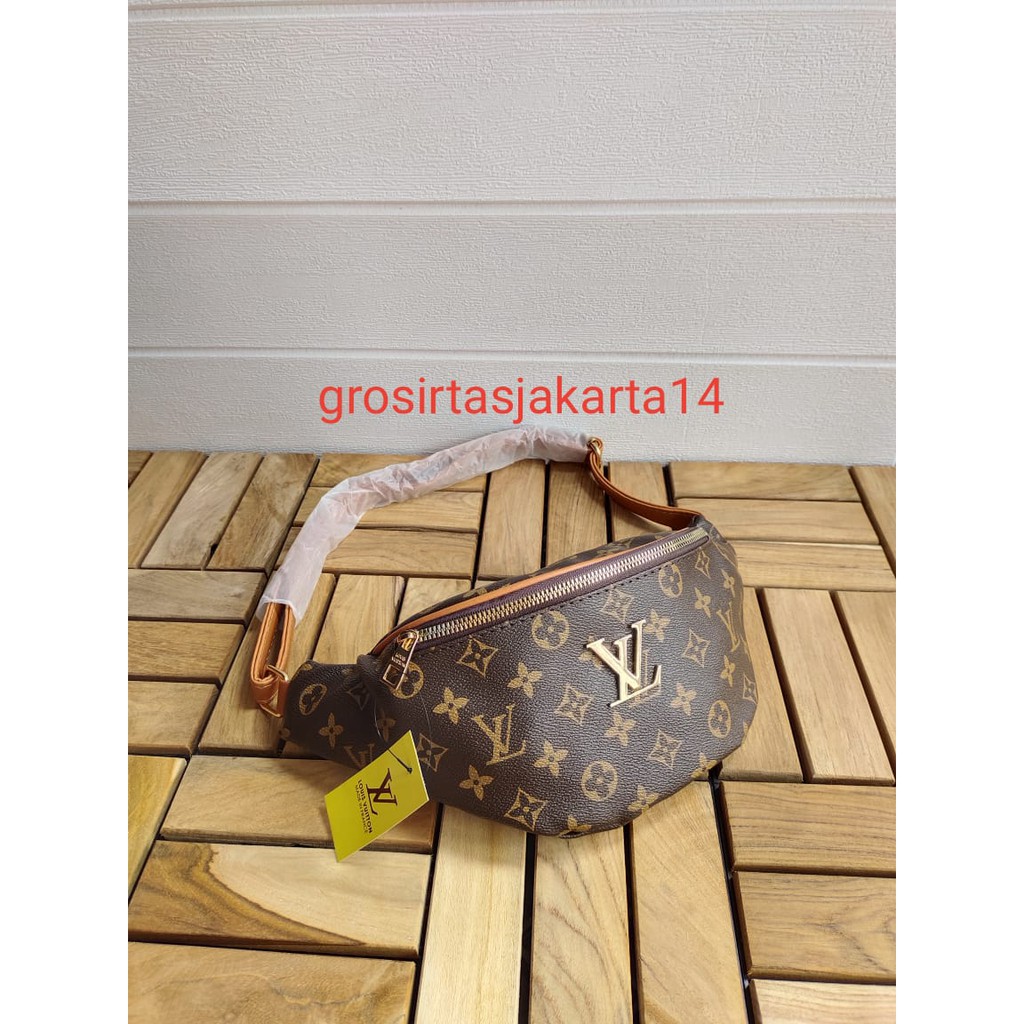 Jual WAIST BAG LV / TAS PINGGANG WANITA