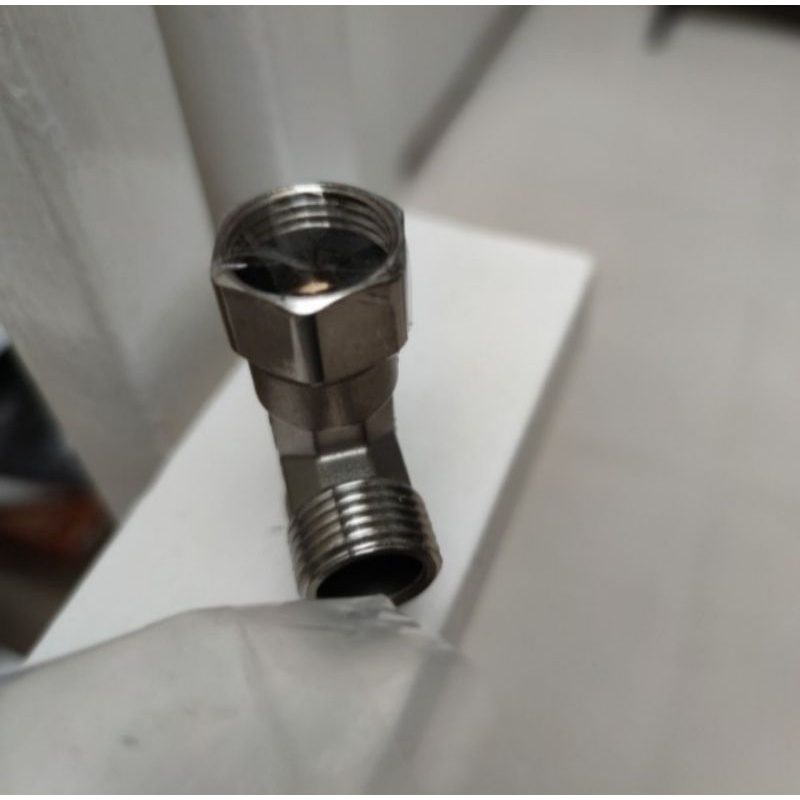 Jual Nepel T stainless chrome 302- nepel tee kran air T sambungan ...
