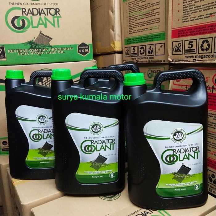 Jual Air Radiator Megacool Radiator Coolant 5 Liter Hijau | Shopee ...