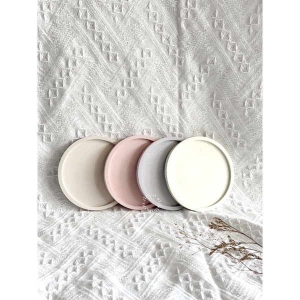 Jual Midi Round Coasters Concrete Coasters Tatakan Gelas Coaster Aesthetic Terrazzo 7609