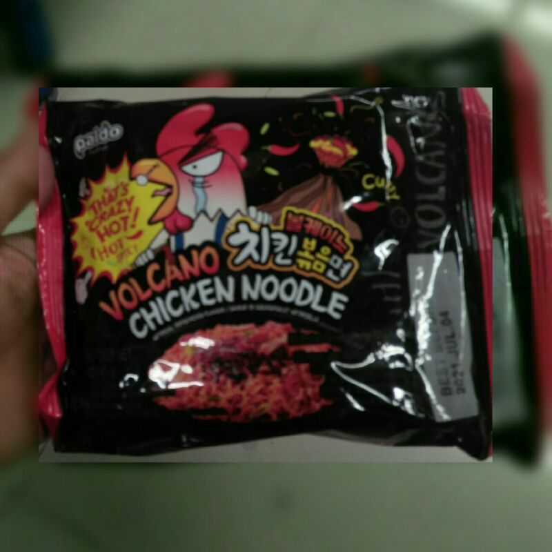 Jual Paldo Volcano Chicken Noodle 140gr Mie Instant Korea Pedas