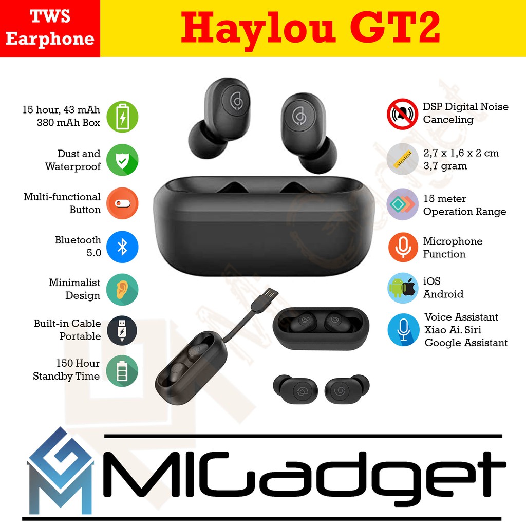 Tws haylou online gt2