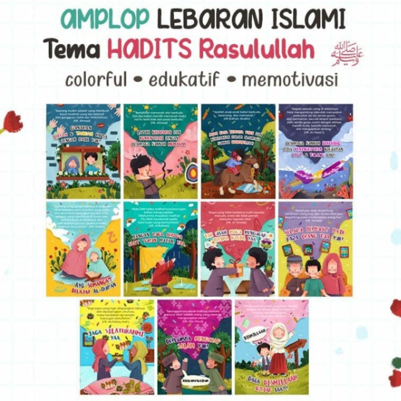 Jual AMPLOP LEBARAN TEMA HADIST RASULULLAH/1pcs | Shopee Indonesia