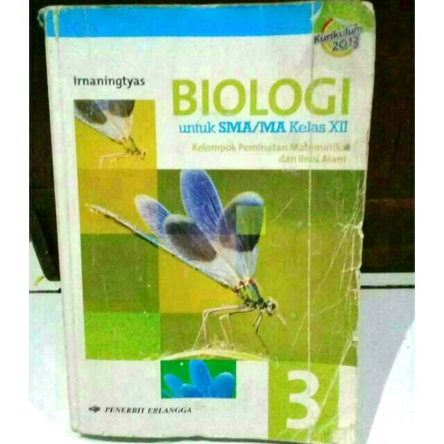 Jual BUKU BIOLOGI KELAS 12 SMA/MA KURIKULUM 2013 PENERBIT ERLANGGA ...