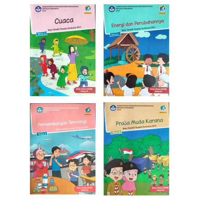 Jual Buku Paket Tematik SD Kelas 3 Tema 5,6,7,8 Semester 2 Buku Paket ...