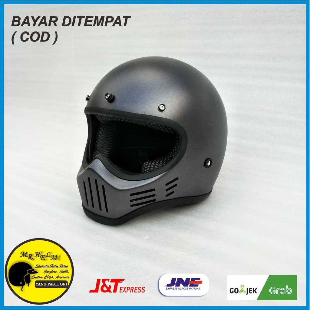 Jual HELM CUSTOM CAKIL M30 MR HELM HELM CLASSIC HELM RETRO