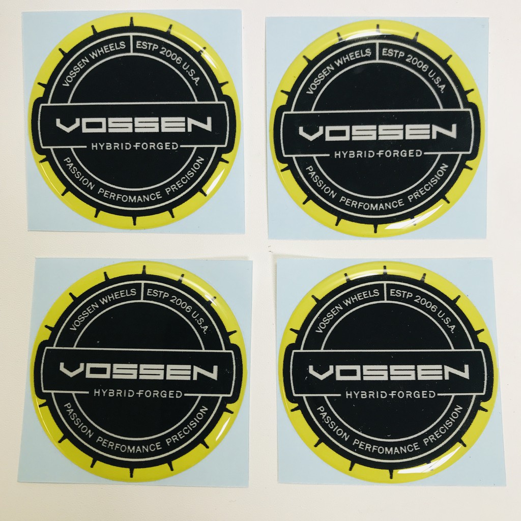 Jual Stiker Emblem Wheel Dop Vossen Hybrid Forged Timbul D Resin Shopee Indonesia