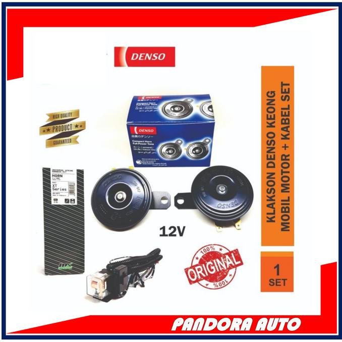 Jual KLAKSON DENSO DISC 12V DENGAN KABEL RELAY MOBIL / MOTOR Shopee