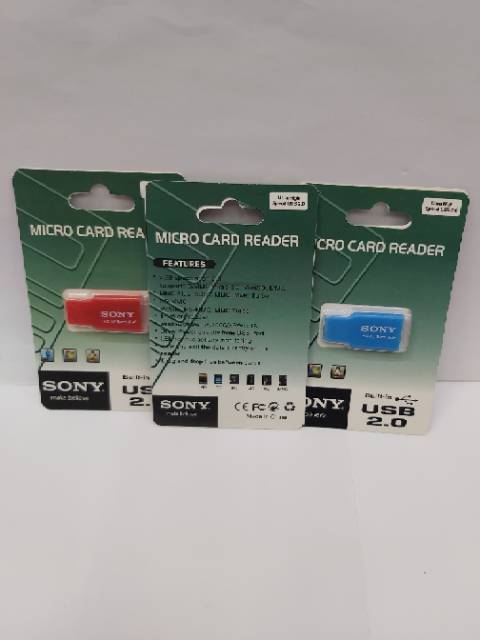 Jual MICRO CARD READER SONY XC -15 MICRO SD WARNA RENDOM | Shopee Indonesia