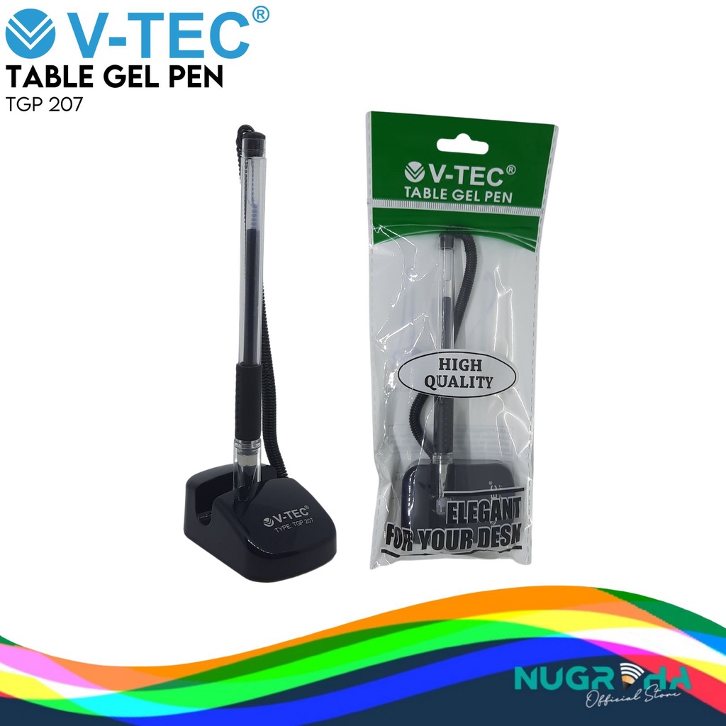 Jual TABLE GEL PEN BALLPOINT PULPEN MEJA V-TEC TGP 207 | Shopee Indonesia