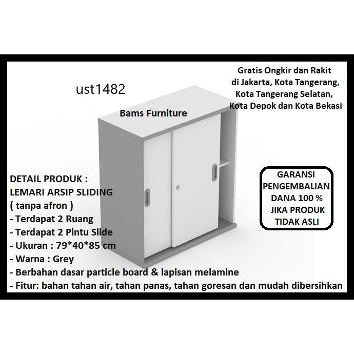 Jual Lemari Arsip Lemari File Sliding Merek Uno Tipe Ust1482 | Shopee ...