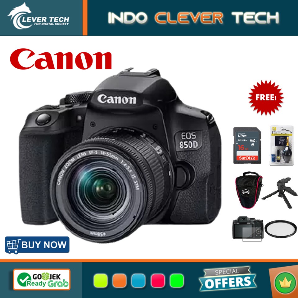 Jual Canon EOS 850D Kit 18-55mm | Shopee Indonesia