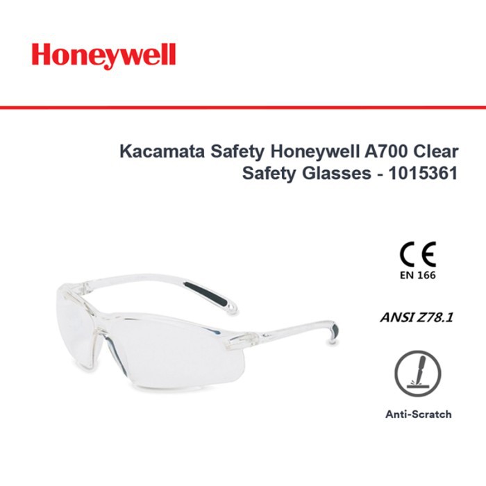 Jual Honeywell Kacamata Safety A700 Clear Safety Glasses 1015361 Shopee Indonesia 8680