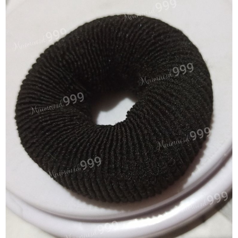 Jual IKAT RAMBUT DONAT KEPANG / DONAT CINCIN HITAM BESAR MURAH | Shopee ...