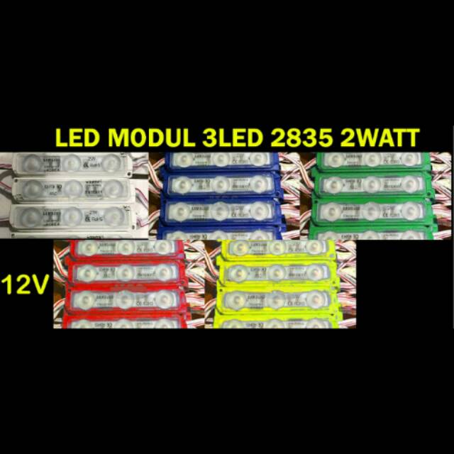 Jual Led Samsung Modul Strip 3 Mata 12 Volt Shopee Indonesia