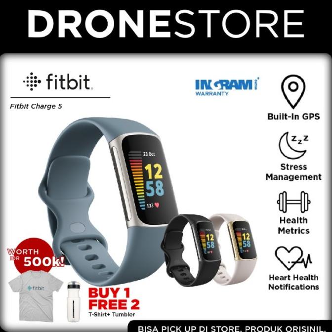 Jual Fitbit Charge 5 Fitness & Health Tracker Smartwatch Original