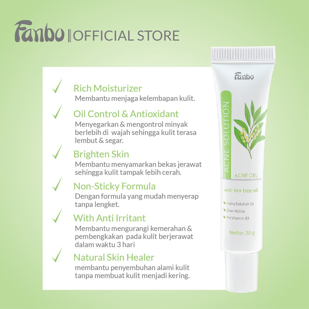Jual Fanbo Acne Solution ( Toner, Facial Foam,Acne Gel ) | Shopee Indonesia