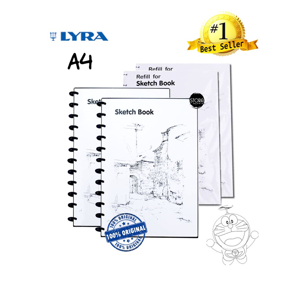 Jual LYRA Sketchbook A4 / Binder Lyra / Buku Sketsa Isi 30 Lembar Shopee Indonesia