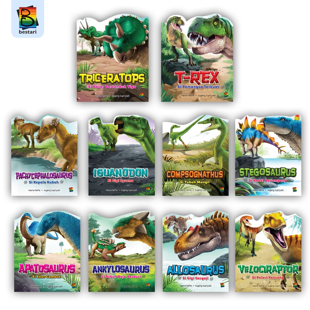 Jual Buku Anak - Buku Cergam - Paket Seri Dinosaurus Lengkap (Isi 10 ...