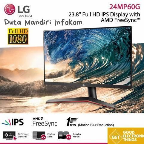 Jual LG 24MP60G B 24 Inch - FHD IPS 75hz FreeSync HDMI DP D-Sub Monitor ...