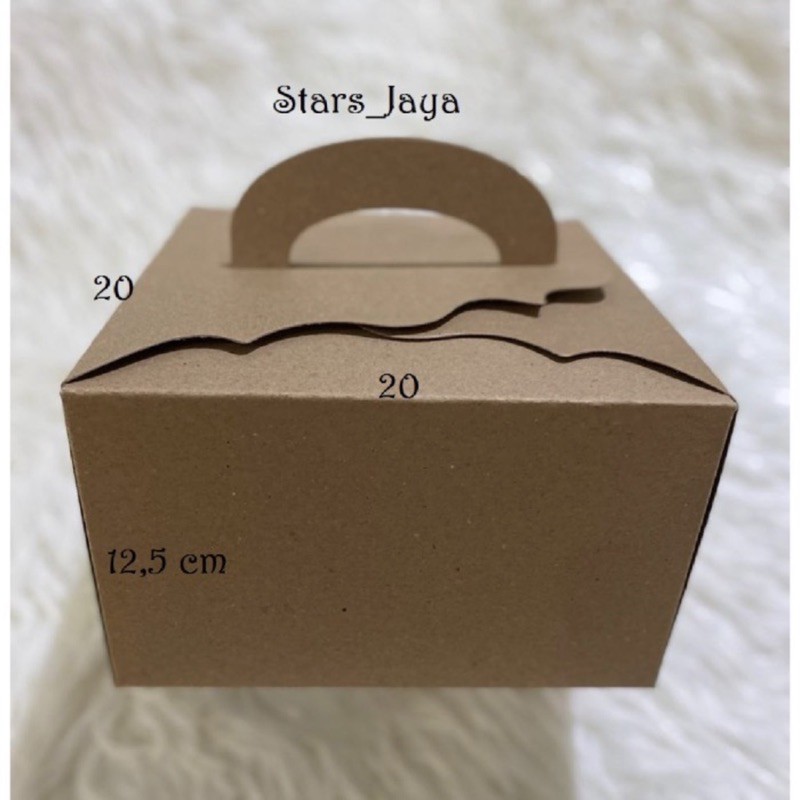 Jual Box Kraft Tenteng 20x20x12,5cm | Shopee Indonesia