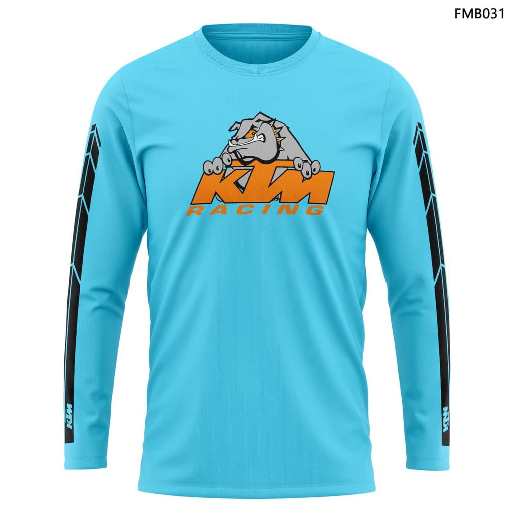 KAOS KTM T-Shirt BAJU KAOS MOTOR SPORT KTM RACING KAOS DISTRO KTM LENGAN  PANJANG CATTON COMBED 100%