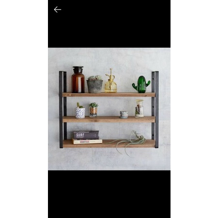 Jual FRAME RAK DINDING 4 SUSUN , PLAT STRIP 3CM X 3MM INDUSTRIAL TYPE ...