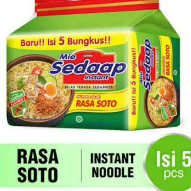 Jual Mie Sedap Soto Paket Bundle Isi 5pcs Mie Instant Sedap Soto