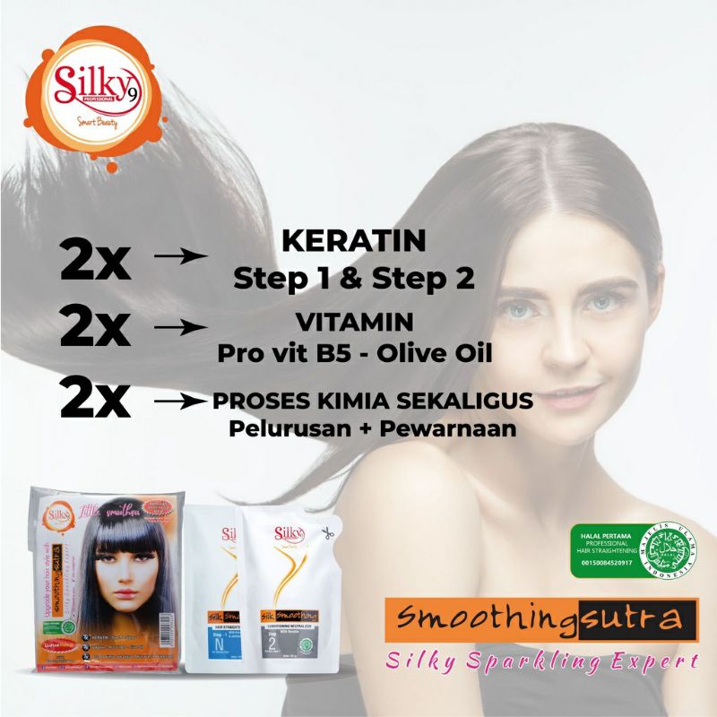 Jual Paket Smoothing Sutra Sachet | Silky Smoothing sutra | Hair ...