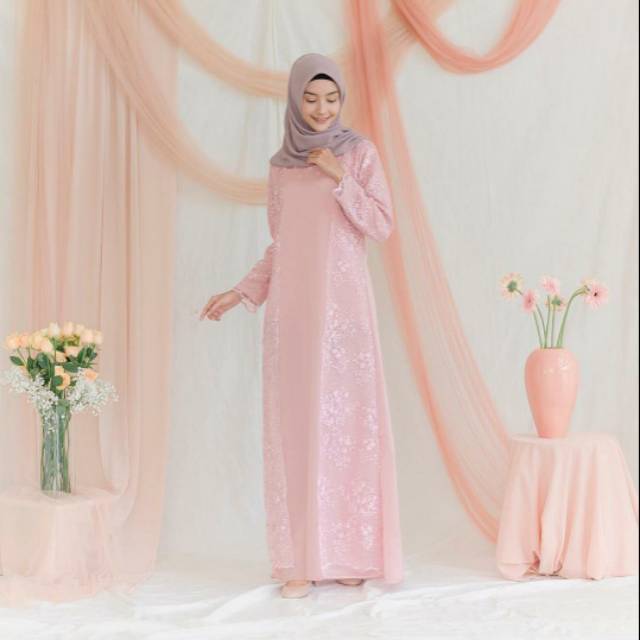 Jual Lana dress vanilla hijab (L) Shopee Indonesia