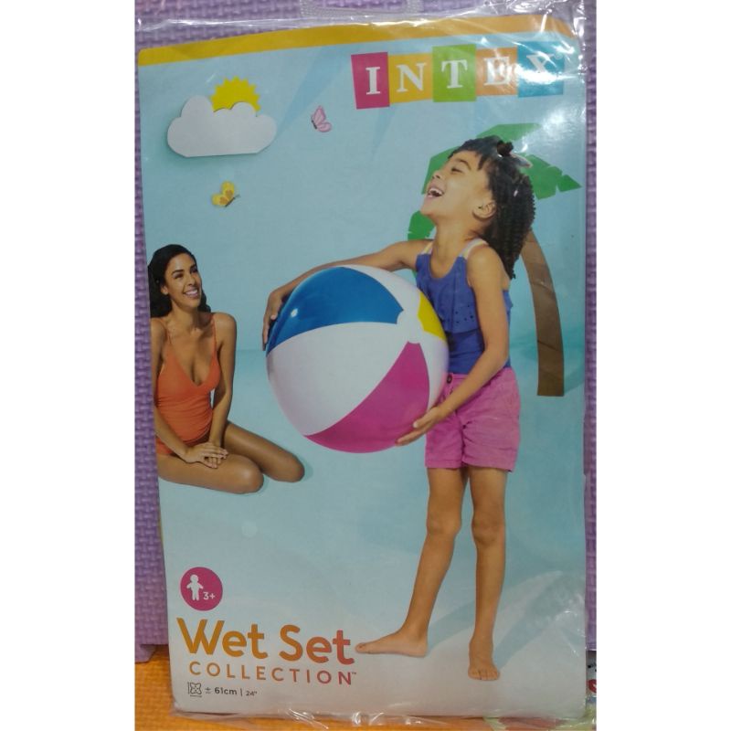 Jual Bola Renang Glossy Panel Beach Ball Intex 59030 | Shopee Indonesia