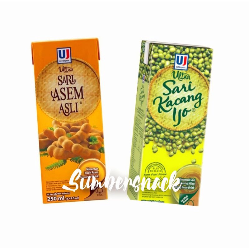 Jual Sari Asem Jawa And Sari Kacang Ijo Ultra 250 Ml Shopee Indonesia