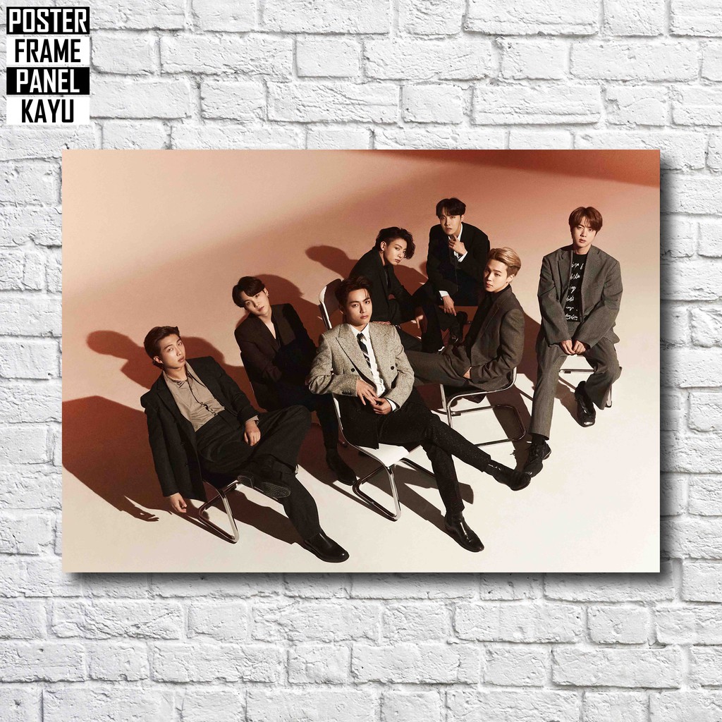 Jual Poster BTS Time Magazine Frame Kayu Solid A4 BTS486 Shopee Indonesia