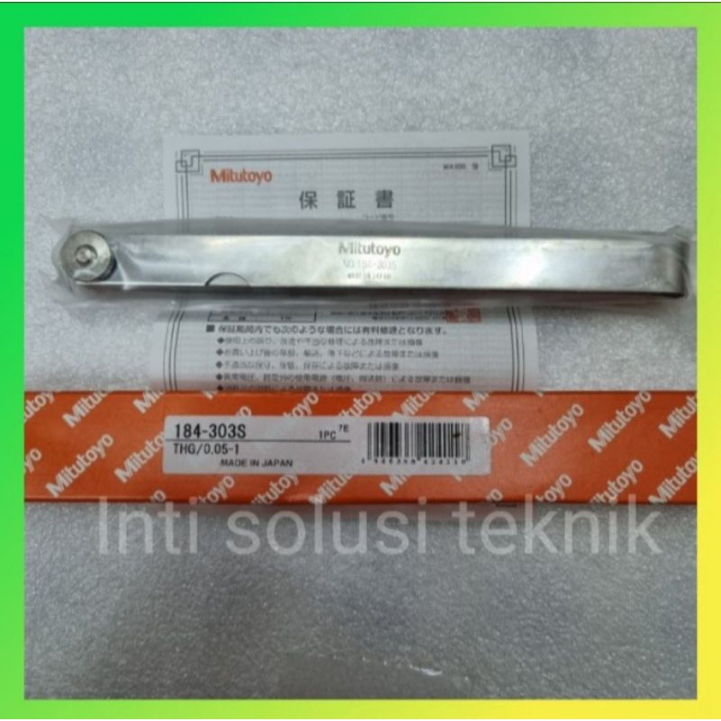 Jual mitutoyo 184303S thickness gage / feeler gauge 0.051 mm 28