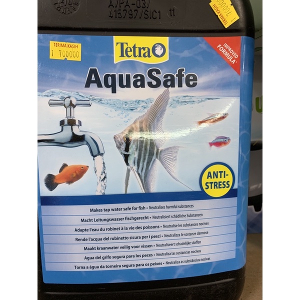 Jual Tetra Aquasafe 5 L / Tetra Aqua Safe 5 liter jerigen | Shopee ...