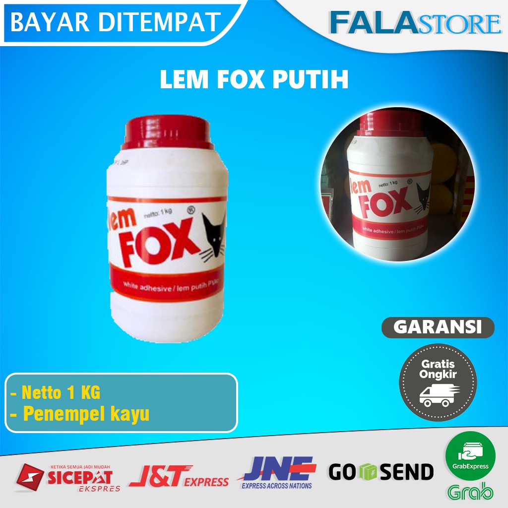 Jual Lem Pvac Botol Fox Putih Serbaguna Plamur Plamir Kg Shopee