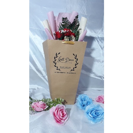 Jual Paper Bag Bunga Paper Bag Custom Paperbag Paper Bag Coklat Ukuran