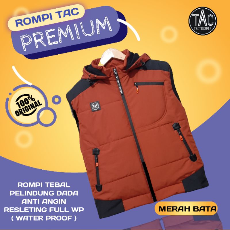 Jual Rompi Merah Bata Rompi outdoor Rompi keren Rompi unik Rompi anti ...
