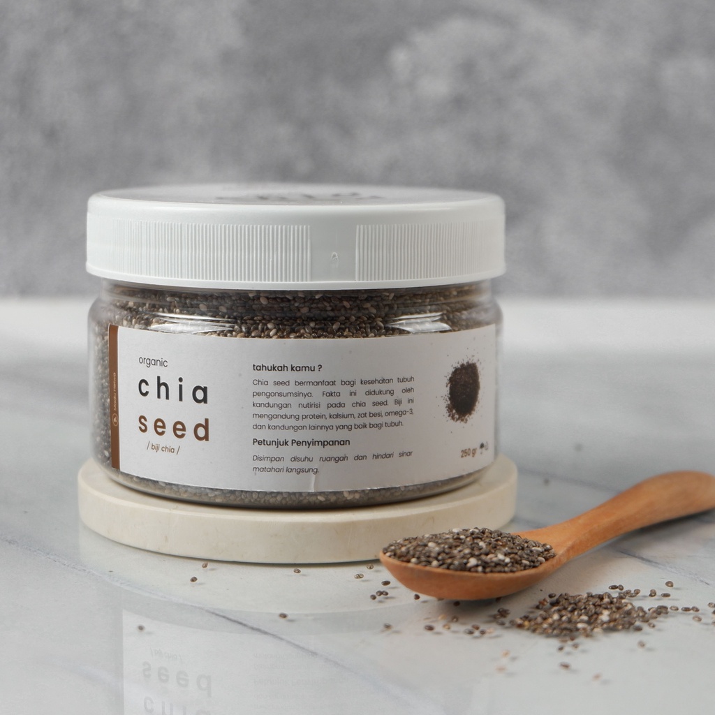 Jual Organic Black Chia Seed 250 gr Premium Biji Chiaseed Original ...