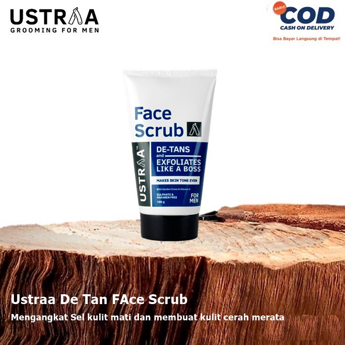 Jual USTRAA FACE SCRUB DETAN ORIGINAL BERGARANSI (tanpa SLS & Paraben