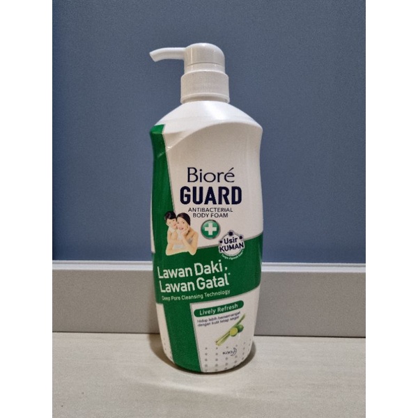 Jual BIORE Guard antibacterial body foam sabun mandi botol pump 550ml ...