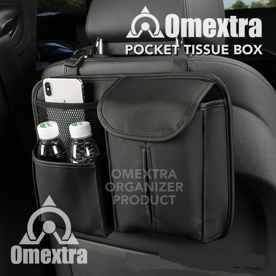 Jual Pocket Tissue Box Omextra Tisu Box Mobil kantong Jok Car Phone ...