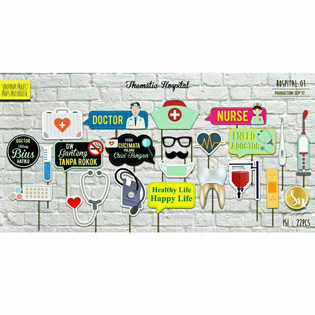 Jual PROPS PHOTOBOOTH HOSPITAL | PROPERTI FOTO BIRTHDAY DEKORASI