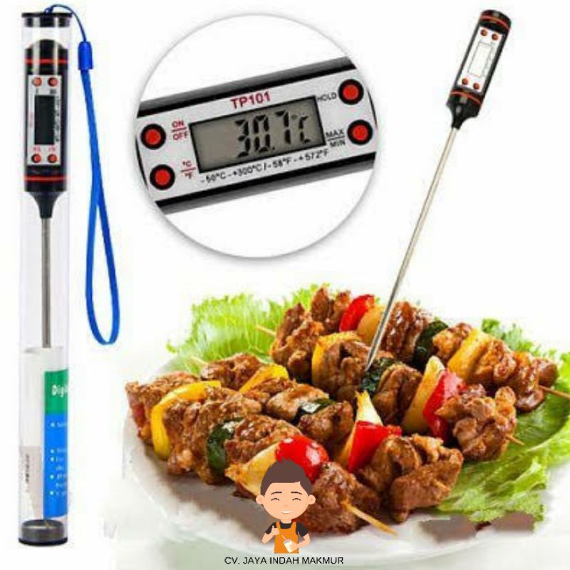 Food thermometer for oil