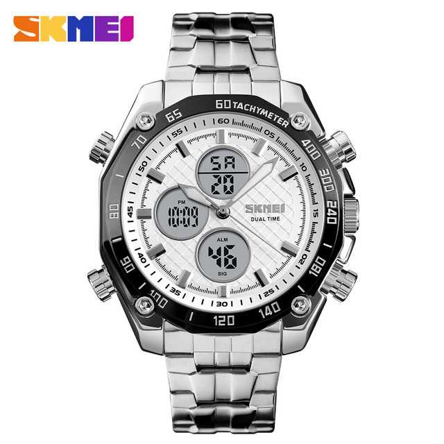 Jual Aksess Jam Tangan Skmei Fashion Kasual Digital Analog Pria Cowo