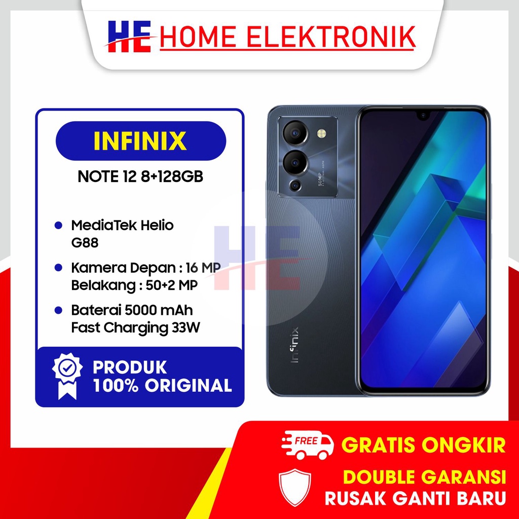 Jual Infinix Note 12 8/256GB + 8/128GB Garansi Resmi Infinix Indonesia ...