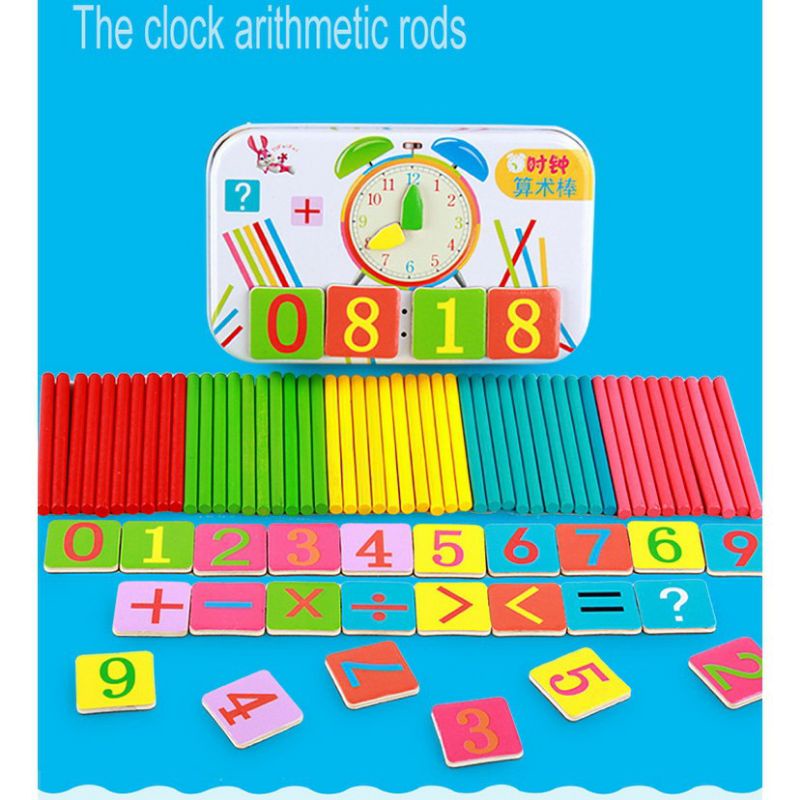 Jual Math intelligence stick mainan berhitung aritmatika magnetic ...