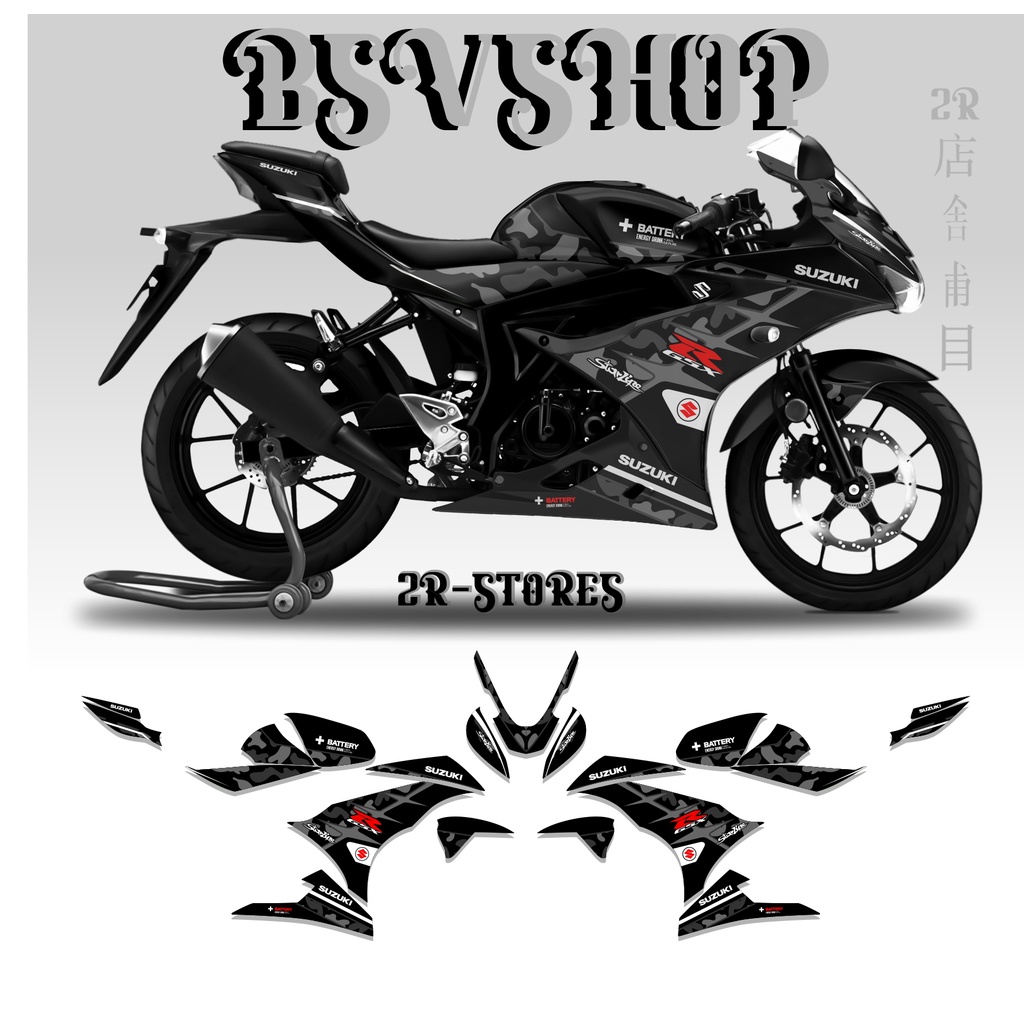 Jual STIKER MOTOR SUZUKI GSX R 150 SEMI FULL STICKER STRIPING GSX R 150 ...