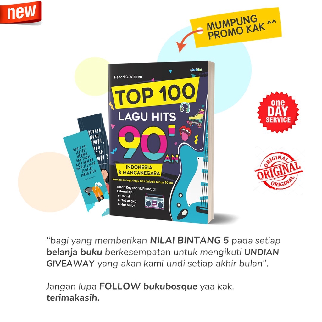 Jual Buku Top 100 Lagu Hits 90'an Indonesia & Mancanegara - Checklist ...